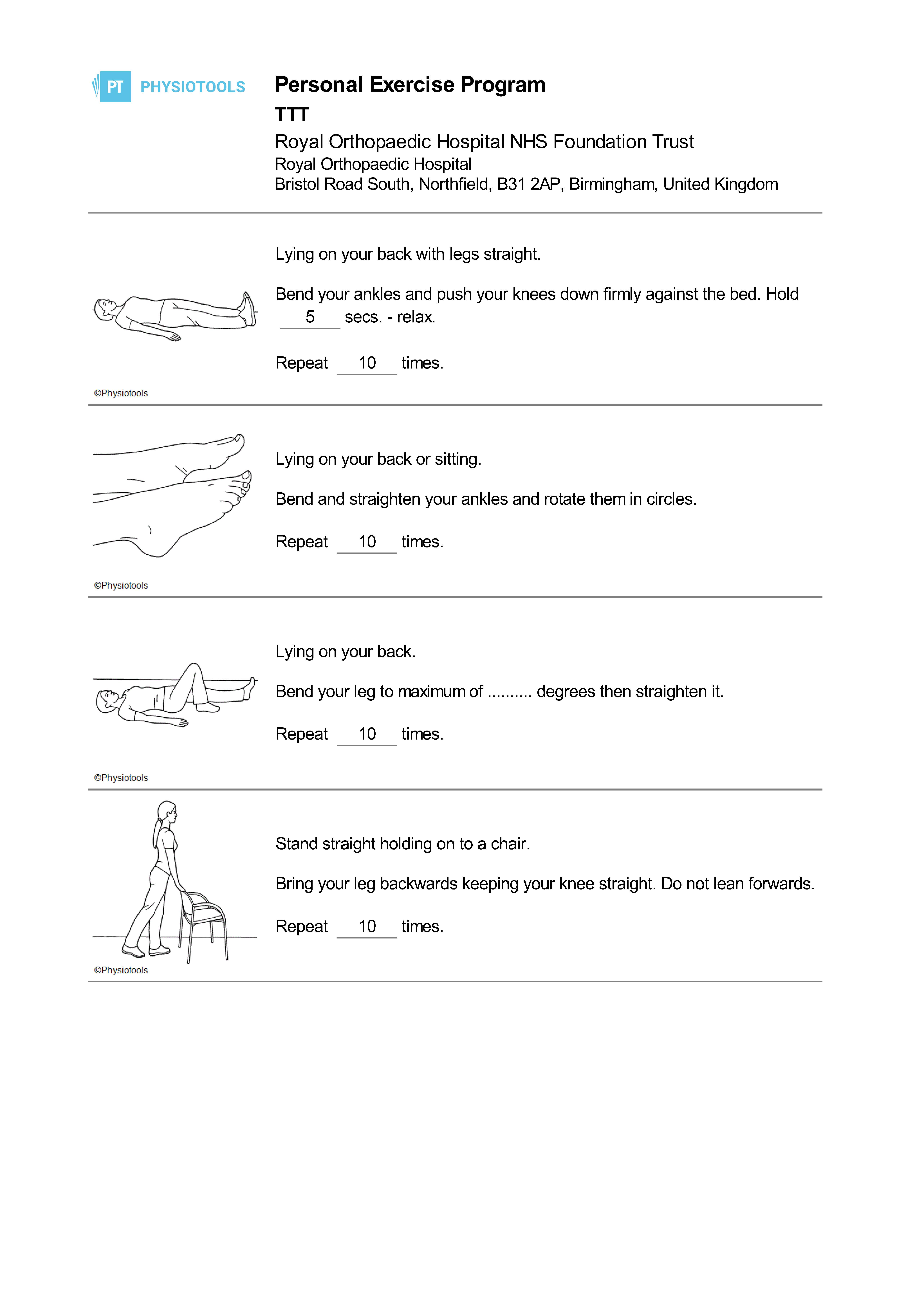 Royal Orthopaedic Hospital - Tibial Tubercle Transfer (TTT)